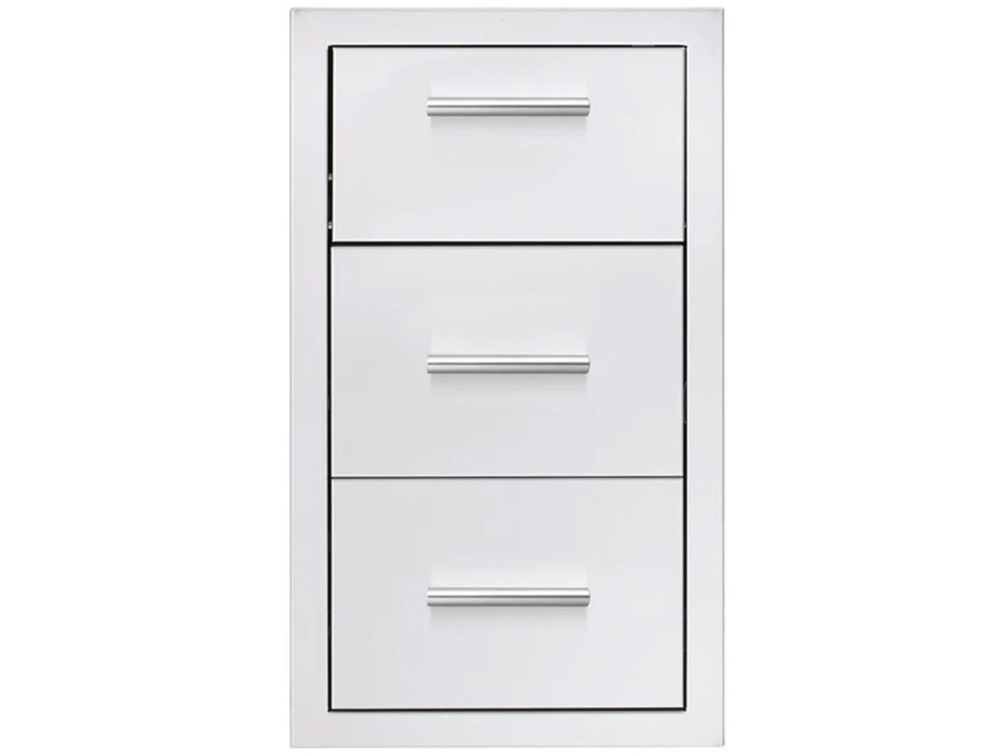 Summerset 17-Inch Stainless Steel Flush Mount Double Access Drawer With Paper Towel Holder
