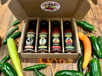 Four Hot sauces