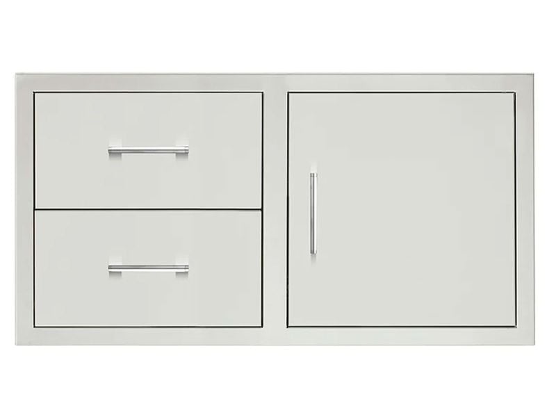TrueFlame 17-Inch Vertical 2-Drawer & Paper Towel Holder Combo Masonry Frame Return