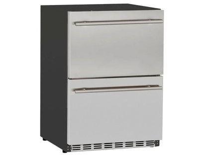 Summerset 24-Inch 5.3 Cu. Ft. Capacity Outdoor Rated Dual Drawer Refrigerator