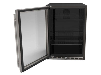 TrueFlame 24-Inch 5.1c Outdoor Rated Refrigerator with Reversible Door