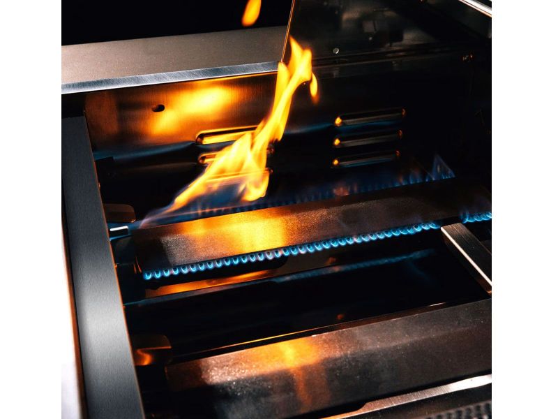 TrueFlame 40-Inch 5-Burner Built-In Grill with Rear Infrared Burner and Grill Lights
