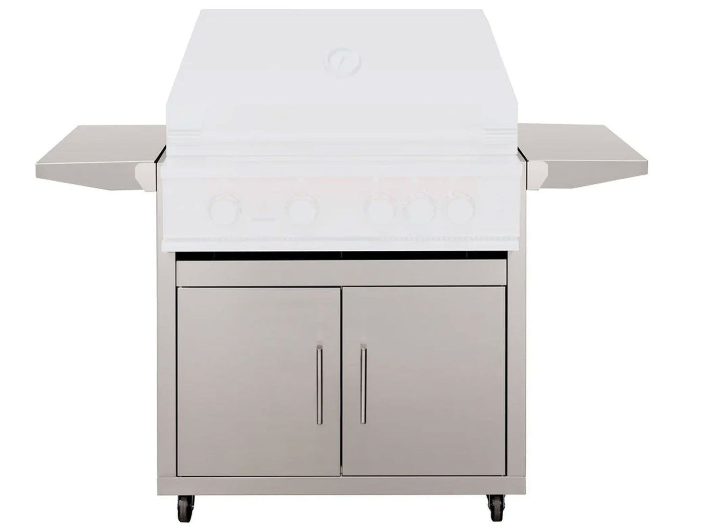 TrueFlame Deluxe Cart with 2 Fold-Down Side Shelves for 32" Grills