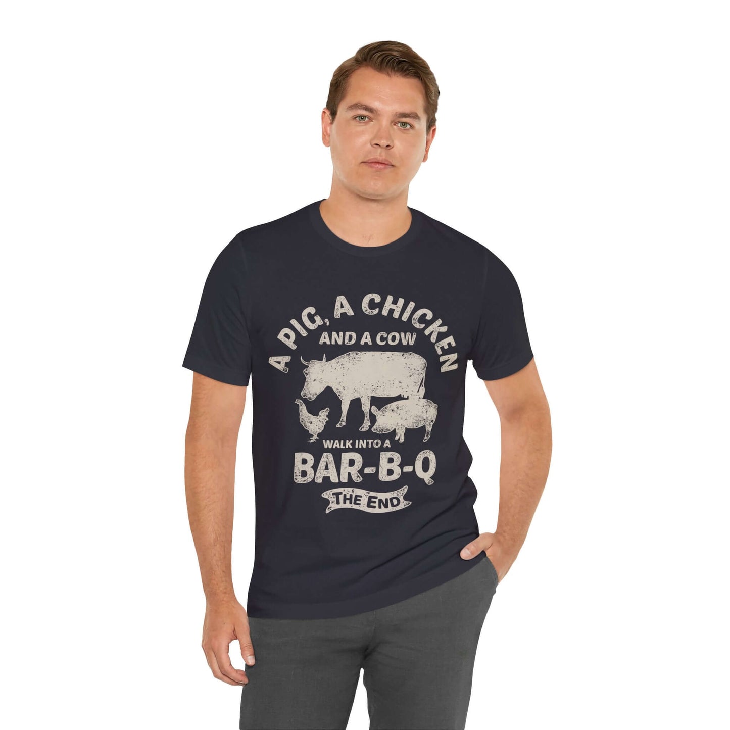 WALK INTO A BBQ T-SHIRT