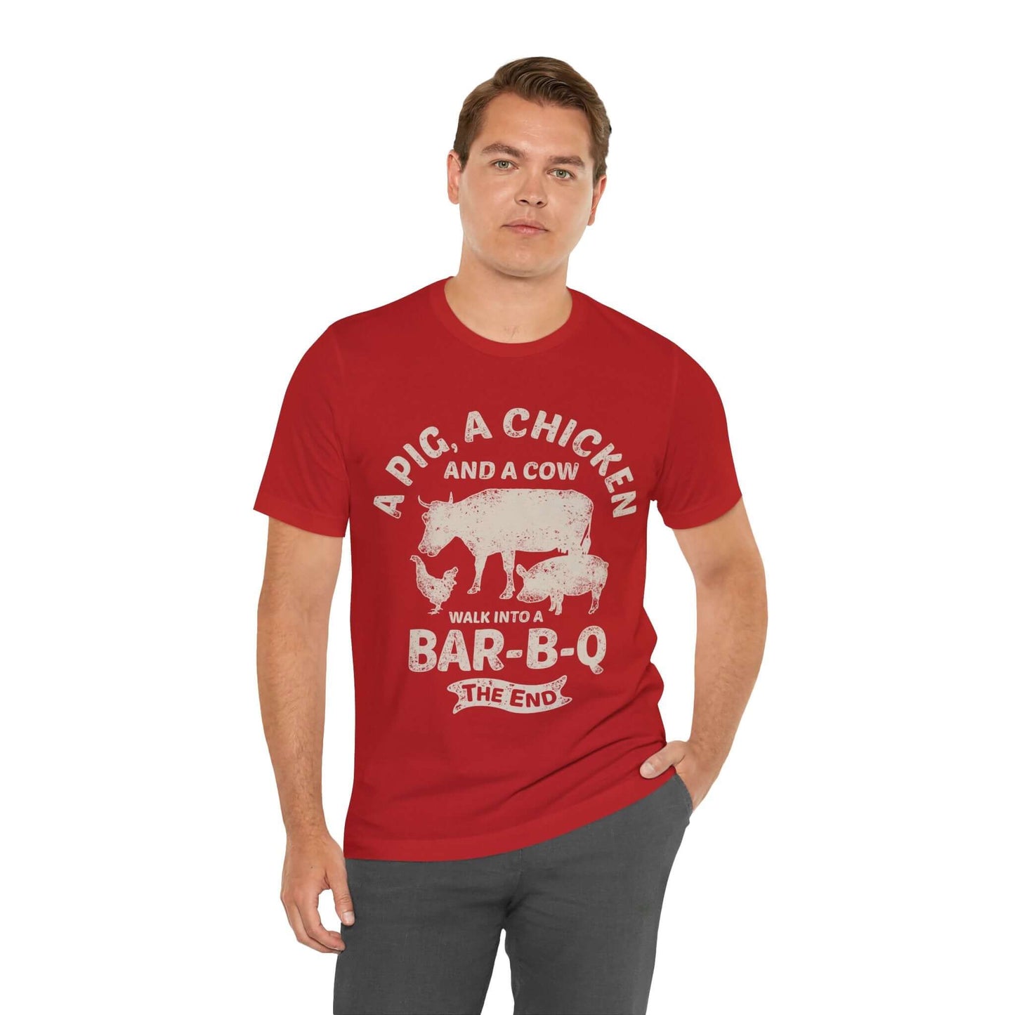 WALK INTO A BBQ T-SHIRT