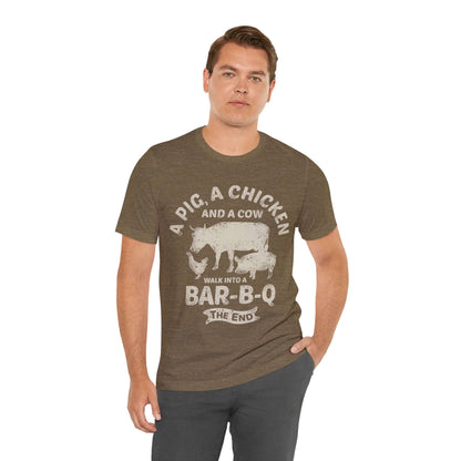 WALK INTO A BBQ T-SHIRT