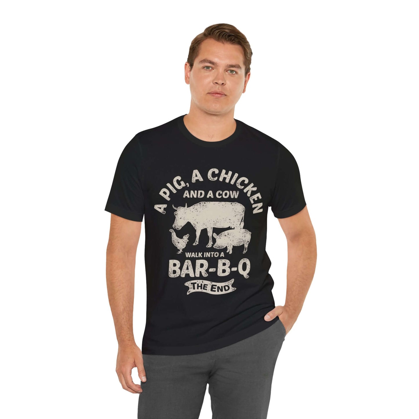 WALK INTO A BBQ T-SHIRT